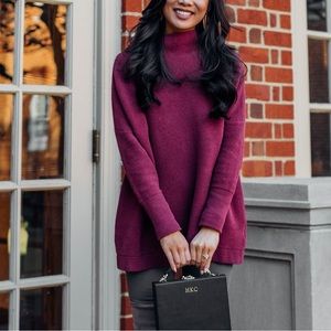 Free People Ottoman Slouchy Tunic in fuchsia size XS